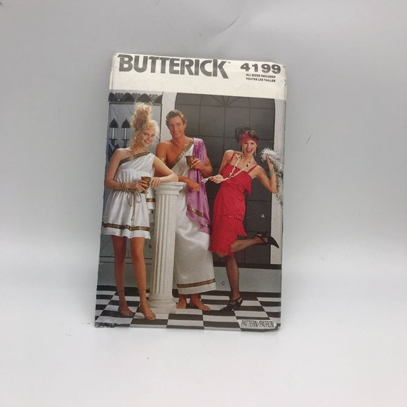 UNCUT Vintage Sewing PATTERN Butterick 4199, Misses and Mens Halloween Costumes - Picture 1 of 2